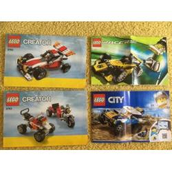 Lego partij Auto’s 5763 60218 8228 met boekjes
