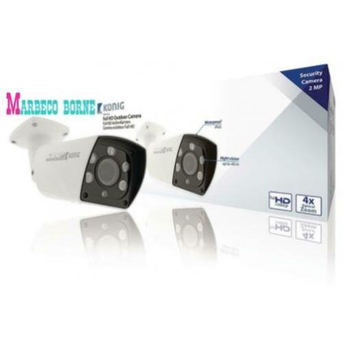 Full HD Bullet AHD Beveiligingscam, Zoom, Security cam, IP66