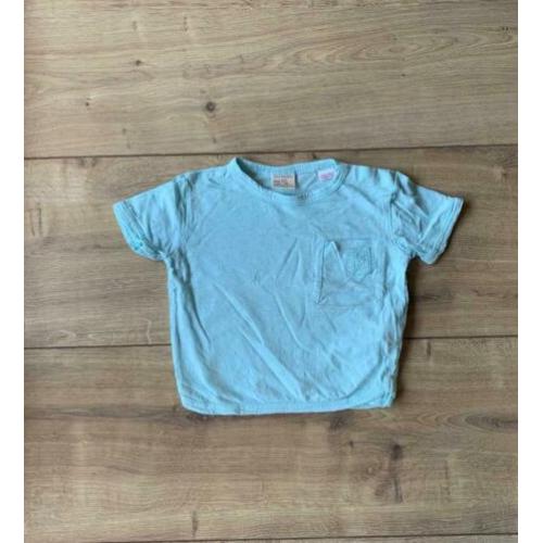 Z.g.a.n. Turquoise shirt / top van Zara Baby, maat 74