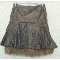 JOSEPHINE & CO bronskleurige rok met roezel mt 42