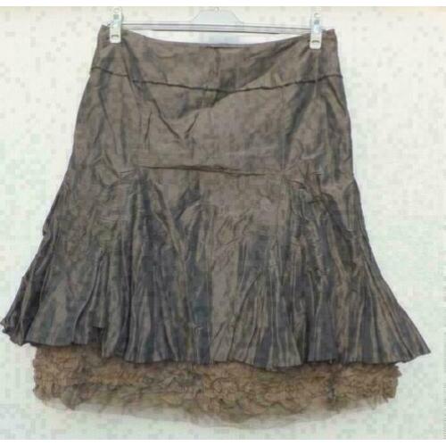 JOSEPHINE & CO bronskleurige rok met roezel mt 42