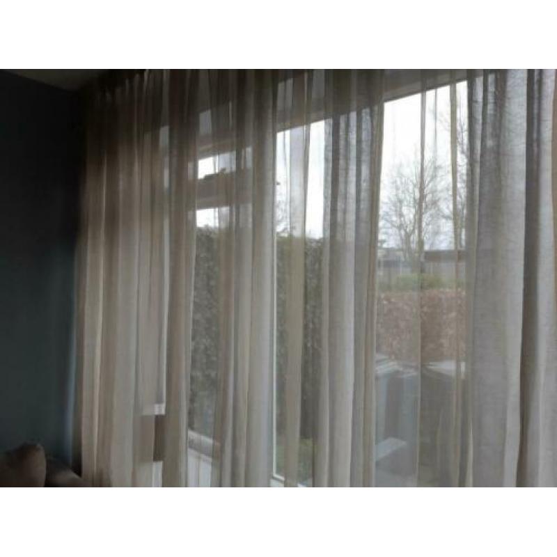 Kamerhoge inbetween vitrage/gordijnen 540 breed 230 hoog
