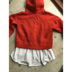 NIEUW: hoodie met blouserand van ZARA mt 140