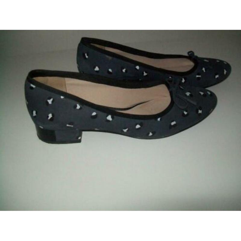 Clarks blauwe ballerina's mt.39