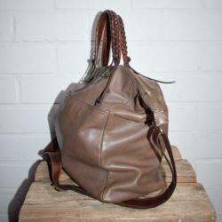ABRO - Prachtige leren tas incl. afneembaar hengsel - IZGST
