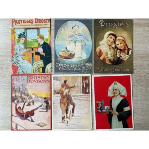 6 ansichtkaarten van DROSTE