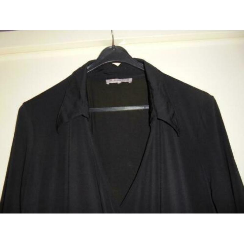Prachtige jurk met kanten mouwen zwart maat XL