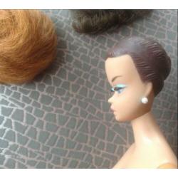 Barbie met pruikjes, jaren 60, origineel Mattel