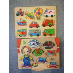 Houten puzzles.