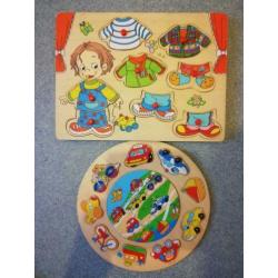 Houten puzzles.