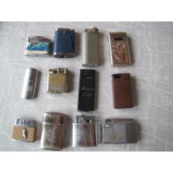 12 vintage aanstekers oa 50s 60s