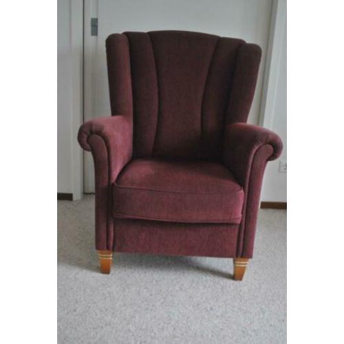 Fauteuil, stof, rood