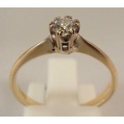 Kostbare solitiar ring met Diamant/Briljant 18 karaat goud