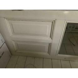 Antieke hal deur met glas