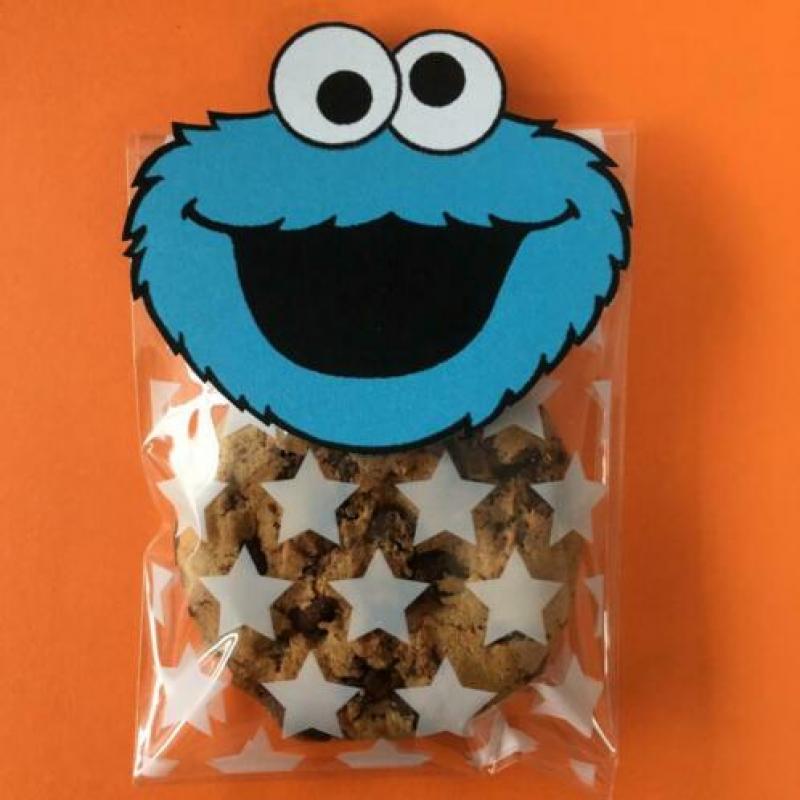 Koekiemonster voor traktatie, versiering of (naam)slinger