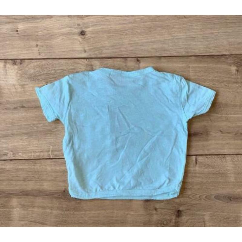 Z.g.a.n. Turquoise shirt / top van Zara Baby, maat 74