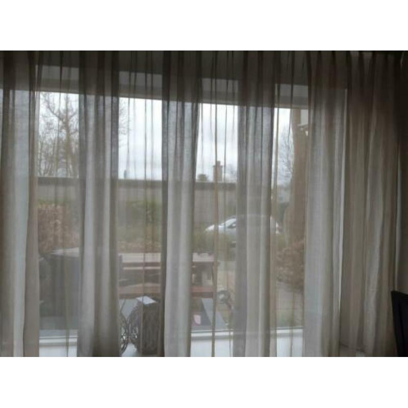 Kamerhoge inbetween vitrage/gordijnen 540 breed 230 hoog