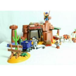 Playmobil Western Goudmijn nr. 5246 + Goudzoekers nr. 4130