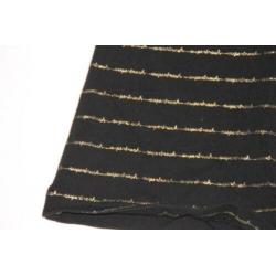 SUPERTRASH zwarte longsleeve met goud 164 in ~~nieuw~~ staat
