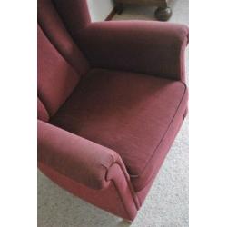 Fauteuil, stof, rood