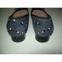 Clarks blauwe ballerina's mt.39