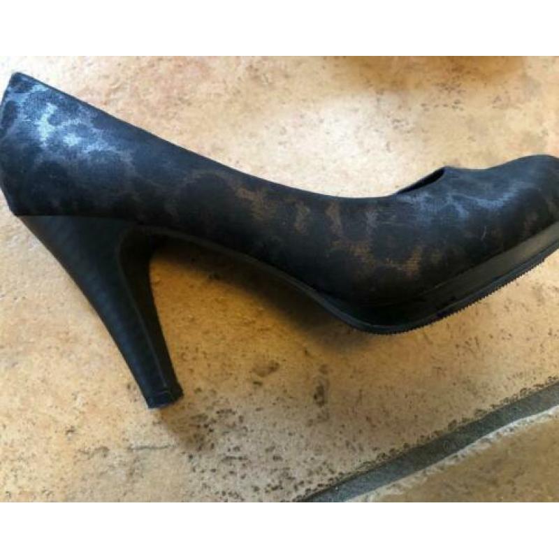 Pumps zwart ( met bruin )