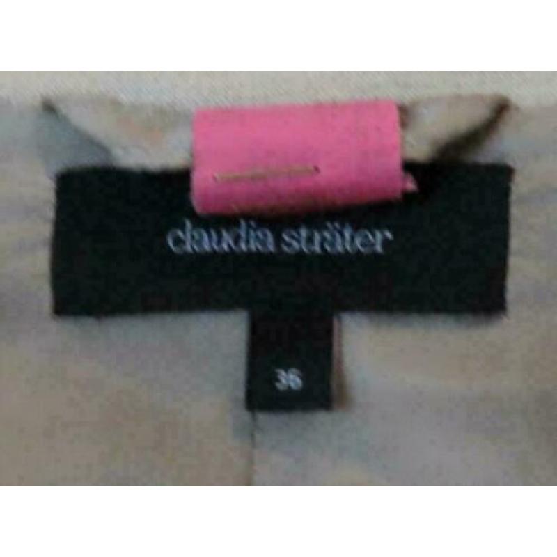 Claudia Sträter beige offwhite blazer jasje maat 36