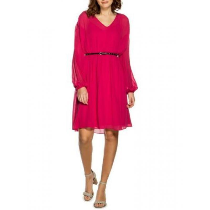 Pepe jeans jurk roze Winona maat S plissé