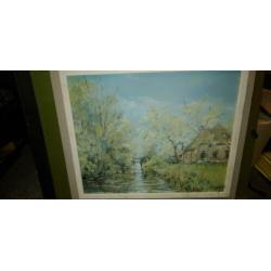 Olieverf schilderij van Jan Krikke