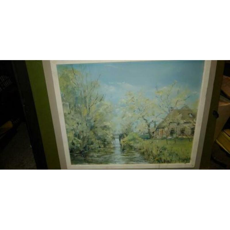 Olieverf schilderij van Jan Krikke