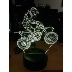 3D led lamp motorcross crossbrommer