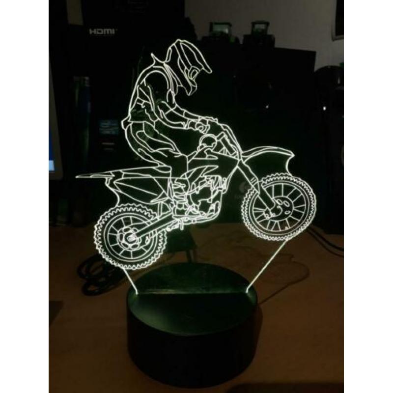 3D led lamp motorcross crossbrommer