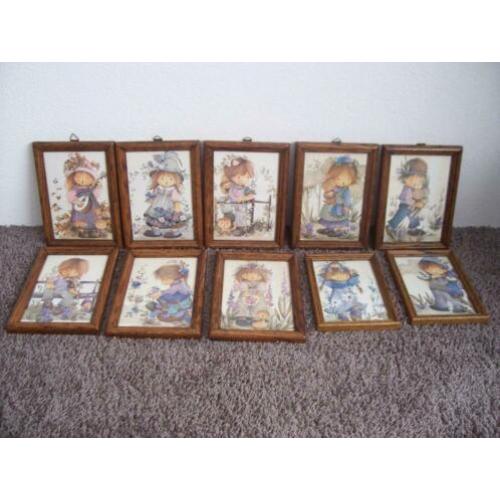 Set van 10 retro vintage Jaklien Moerman afbeeldingen
