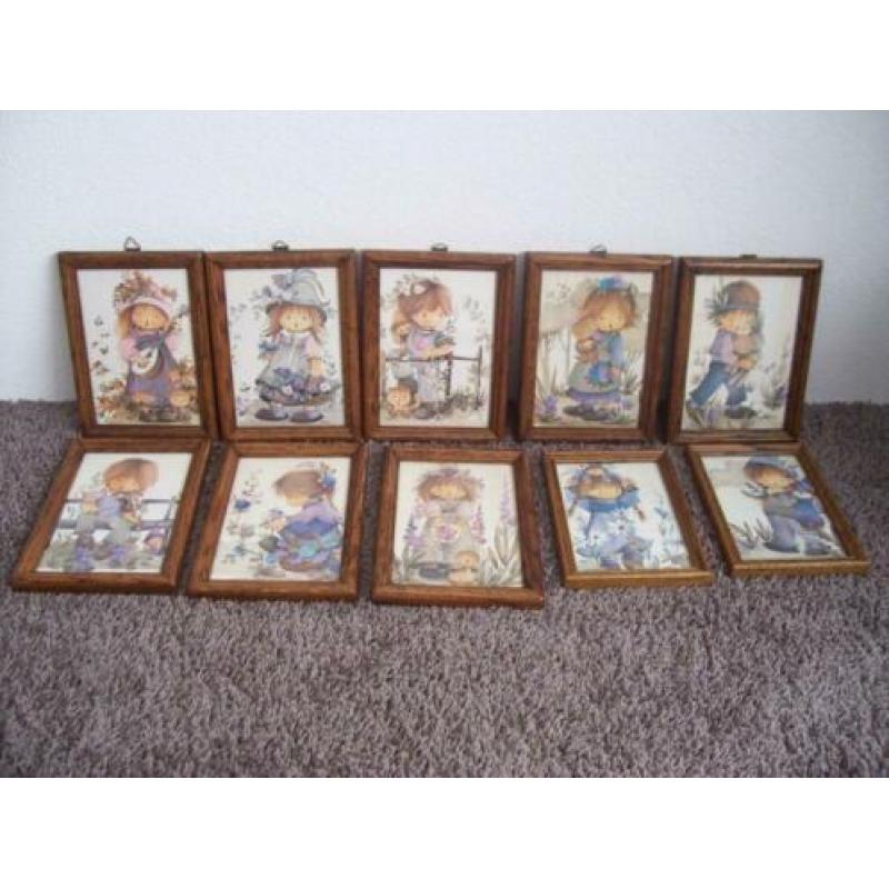 Set van 10 retro vintage Jaklien Moerman afbeeldingen
