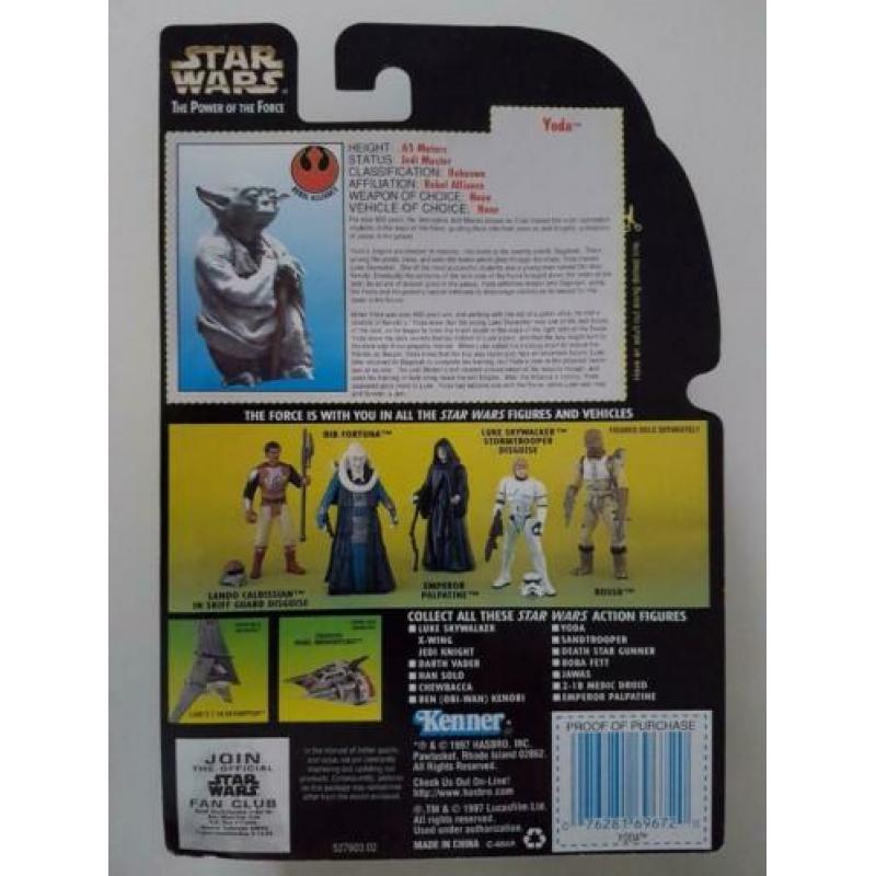 -40% Star Wars POTF Green Photo Yoda (Jedi Trainer Backpack)