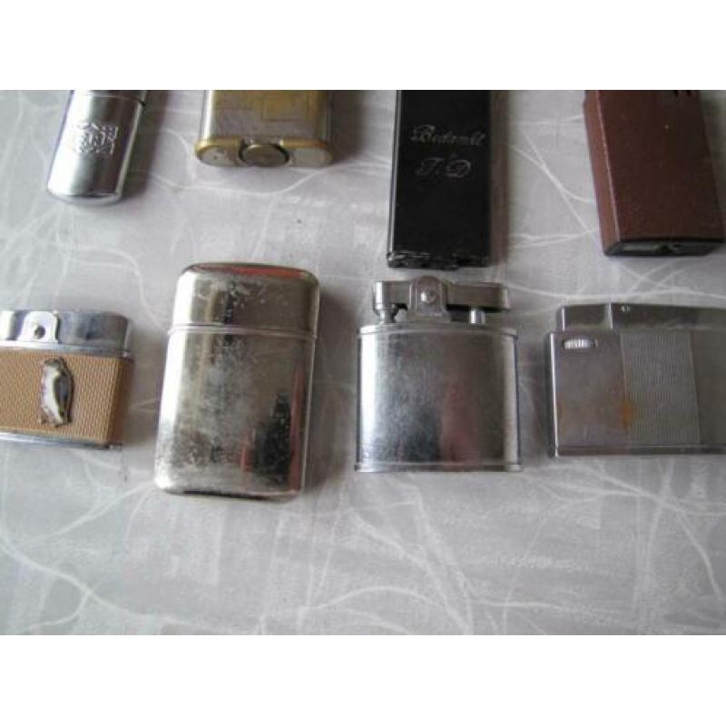 12 vintage aanstekers oa 50s 60s