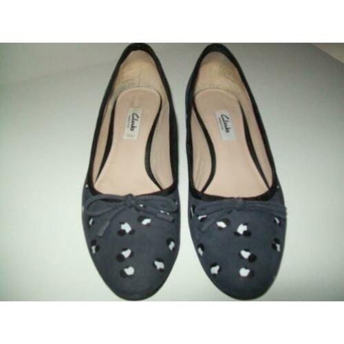Clarks blauwe ballerina's mt.39