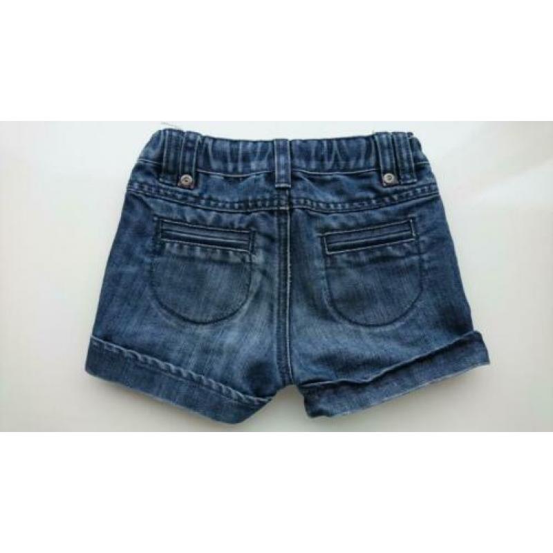 Stoere donker blauwe jeans / spijker short,Babyface, maat 80