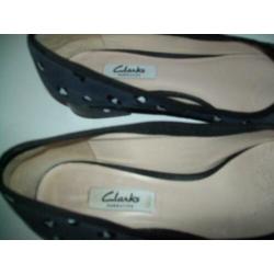Clarks blauwe ballerina's mt.39