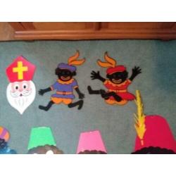 Zwarte pieten decoratie en sinterklaas