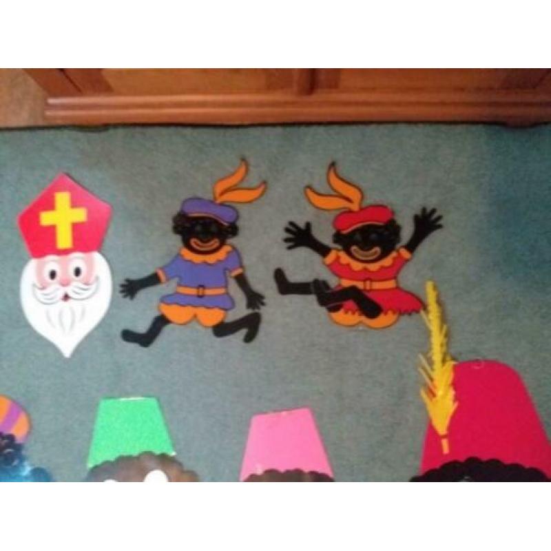 Zwarte pieten decoratie en sinterklaas