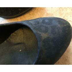 Pumps zwart ( met bruin )