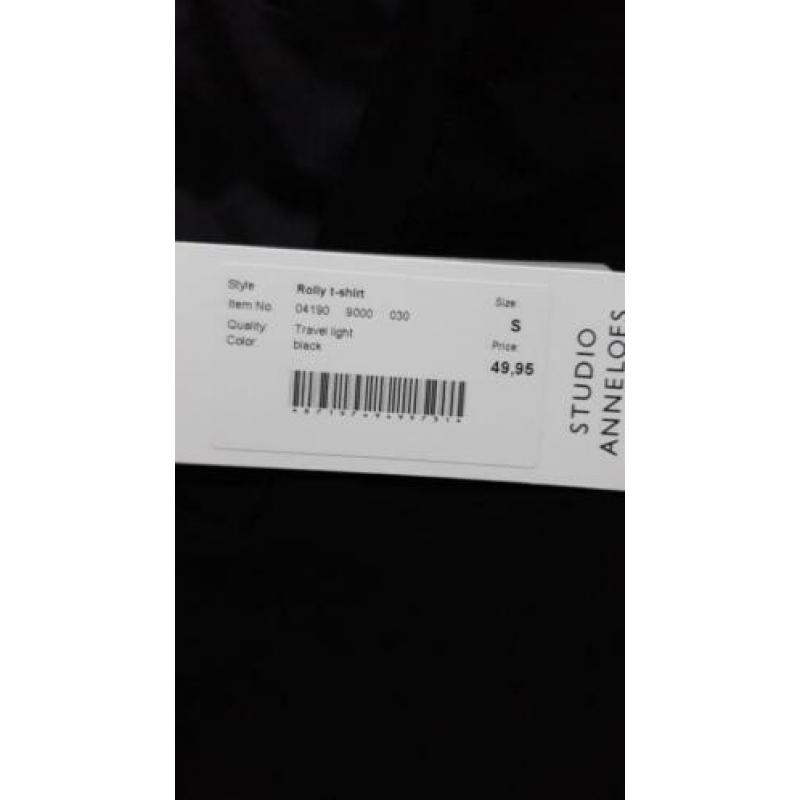 Studio Anneloes Roller Top travelstof zwart maat S