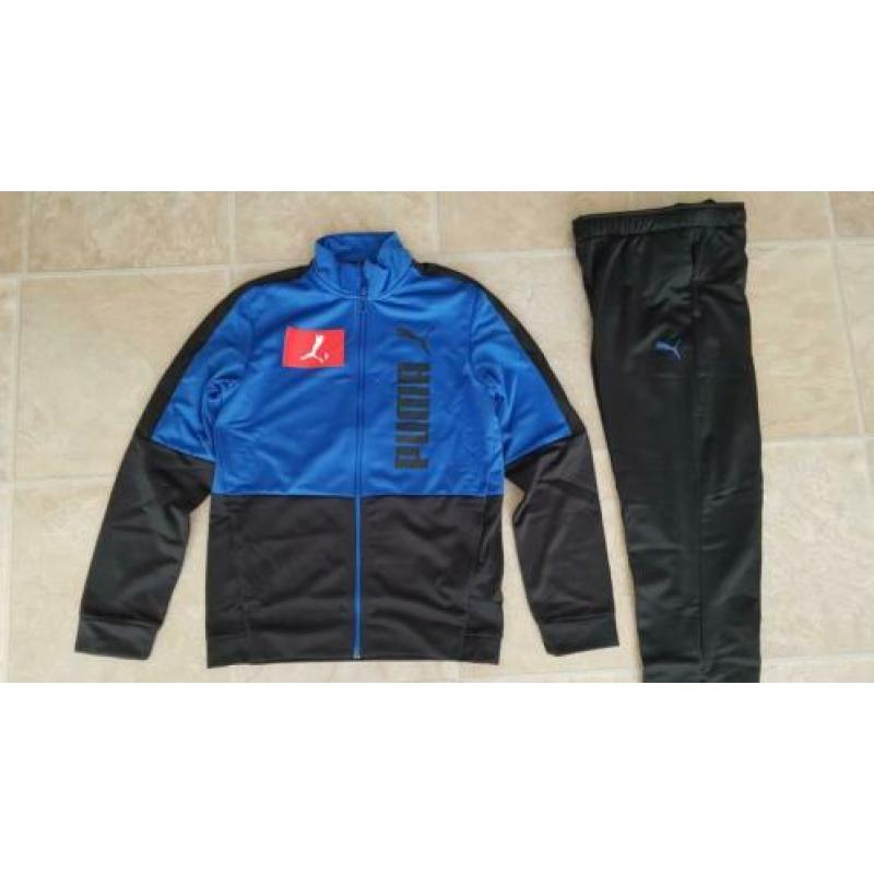 Nieuw PUMA trainingspak blauw zwart maat 164 en 170