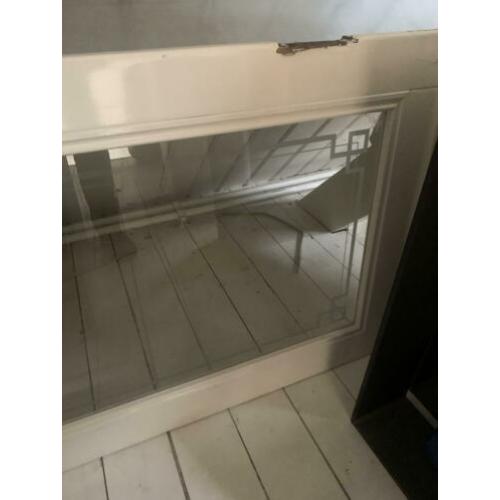 Antieke hal deur met glas