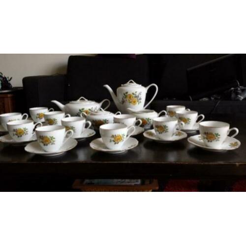 16 delig thee- en koffieservies