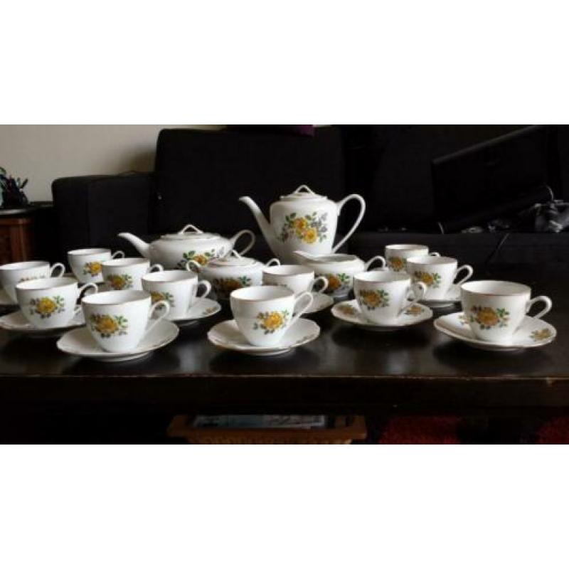 16 delig thee- en koffieservies