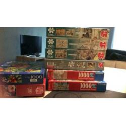 Partij puzzels Anton Pieck Ot en Sien Flerouse enz