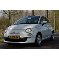 Fiat 500 Lounge 0.9 80pk Twinair Turbo 2014 Crème Wit