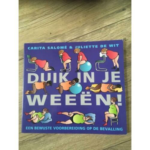 2 boeken over bevallen, weeën, voorbereiden bevalling